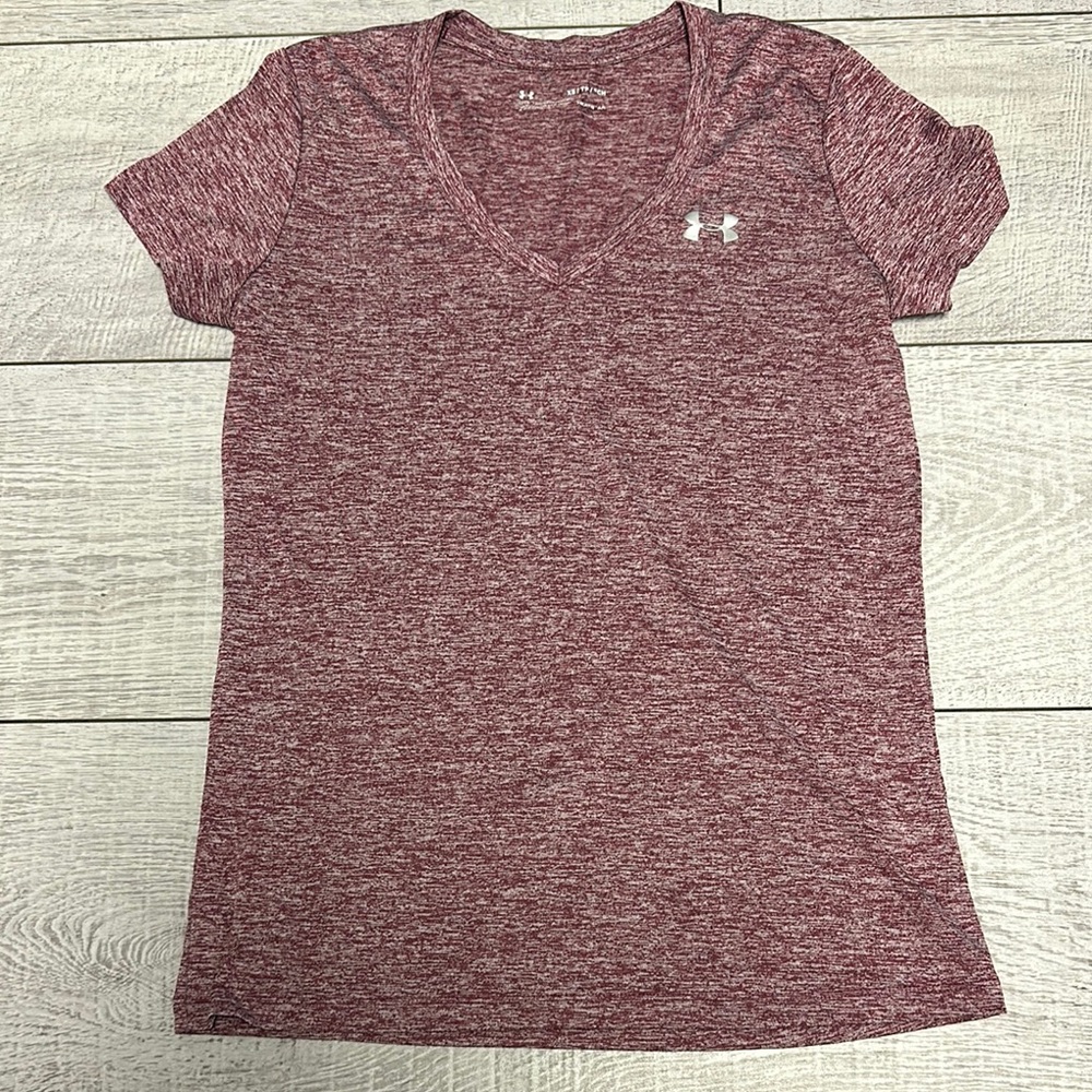 Under Armour Womens Tech Twist Short Sleeve T Shirt Performance Tee Top V Neck